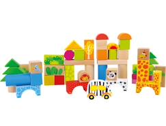 Blocs de construction en bois zoo  - vertbaudet enfant
