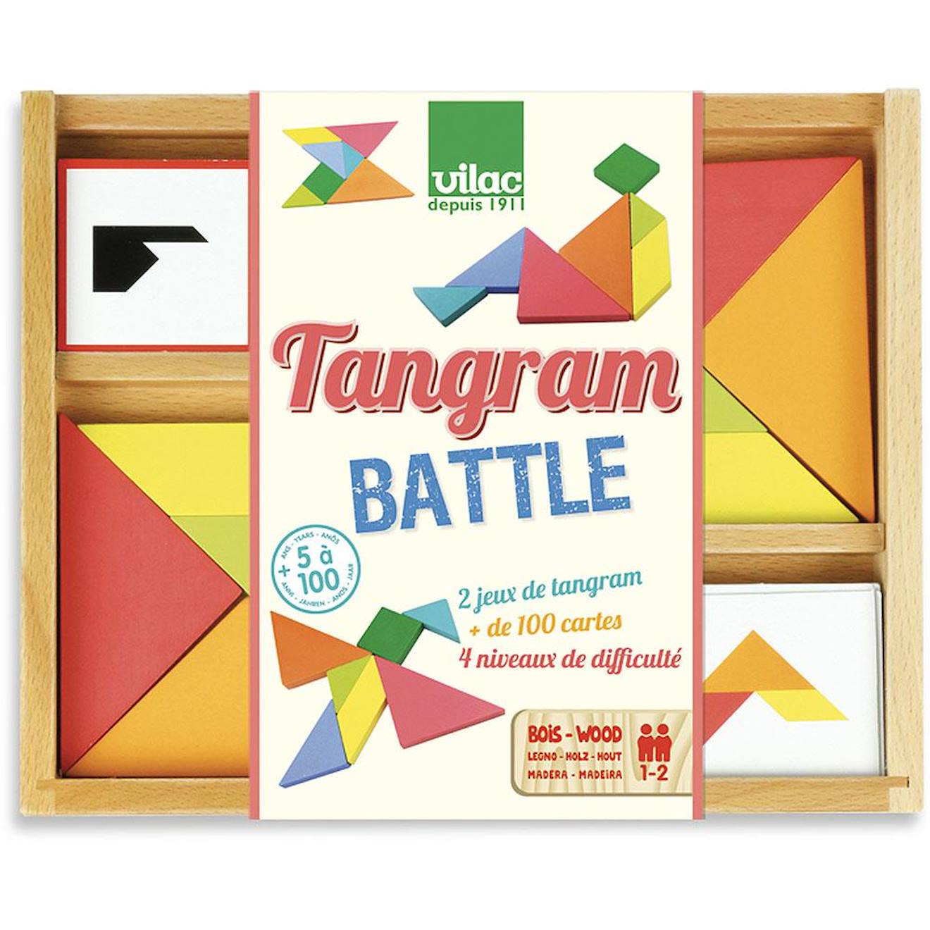 Vilac - Tangram Battle Beige