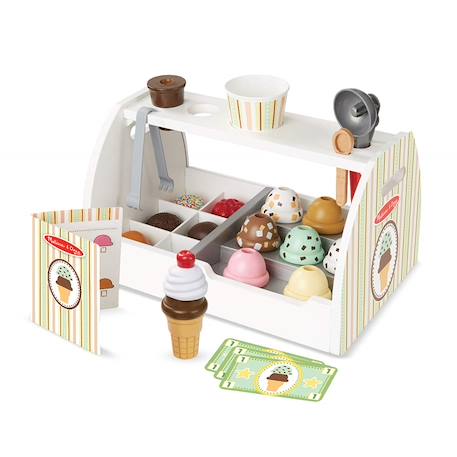 Melissa And Doug - Comptoir À Crème Glacée Blanc