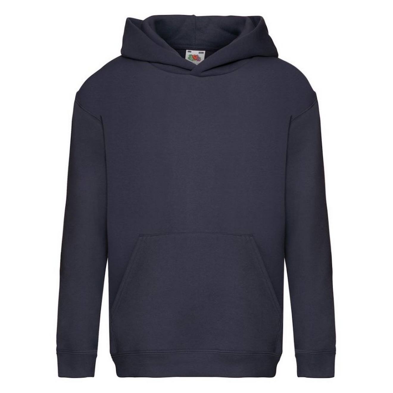 Sweat À Capuche Coton Premium Bleu Marine Sombre