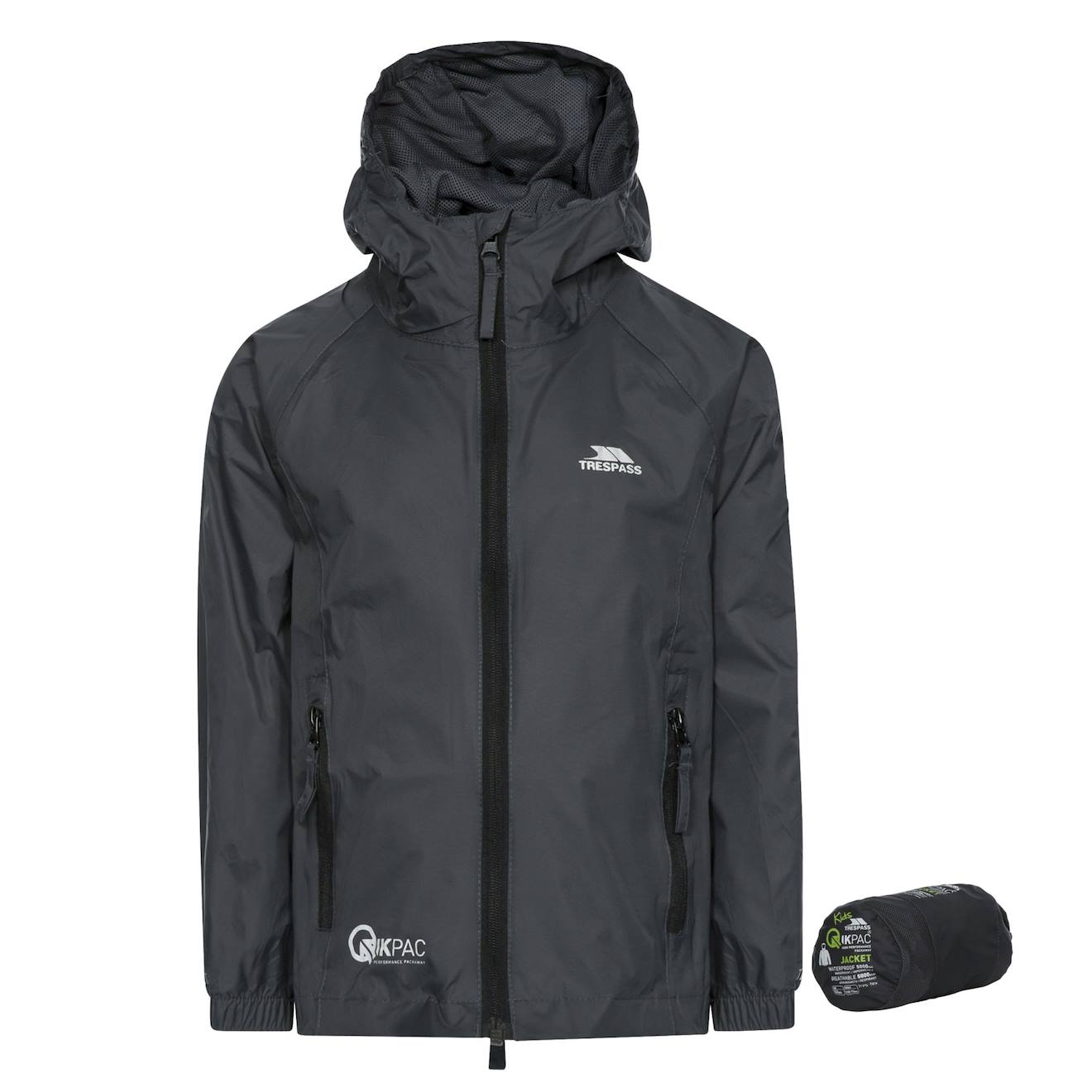 Qikpac Veste Imperméable Repliable Coton Égyptien Gris