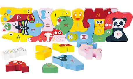 Small Foot - Puzzle Abc En Bois Orange