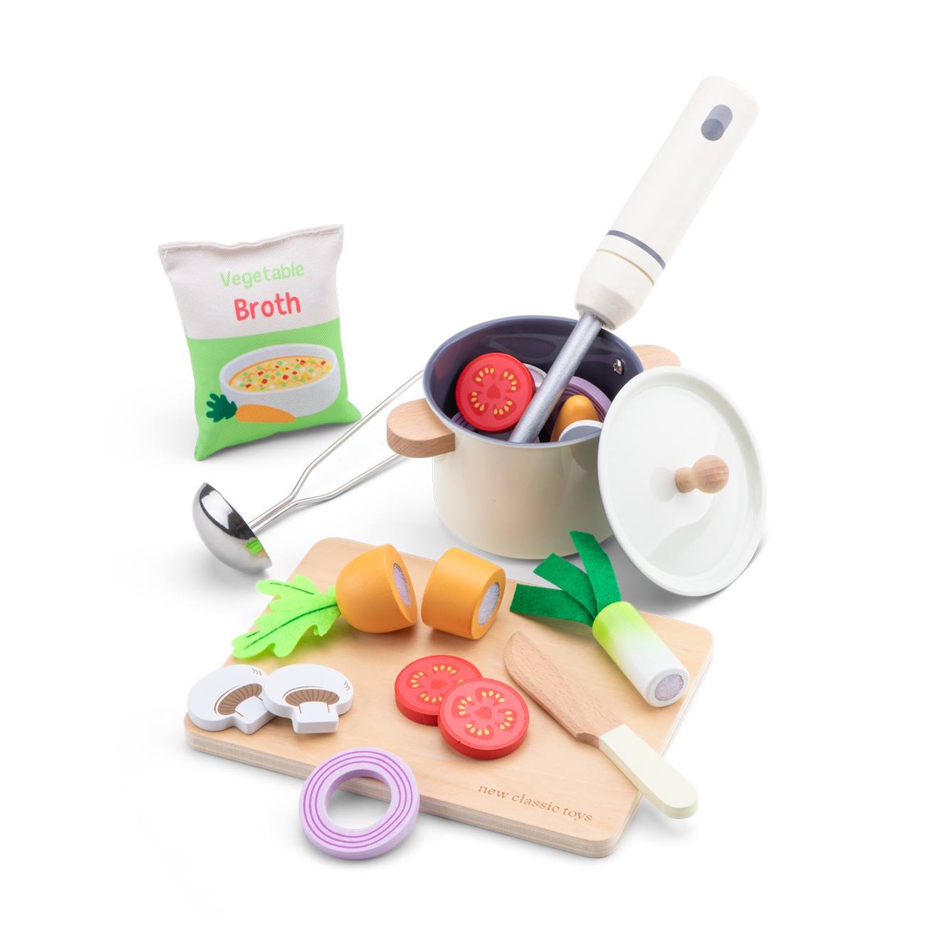 Set De Jeu Pour Préparer La Soupe Beige
