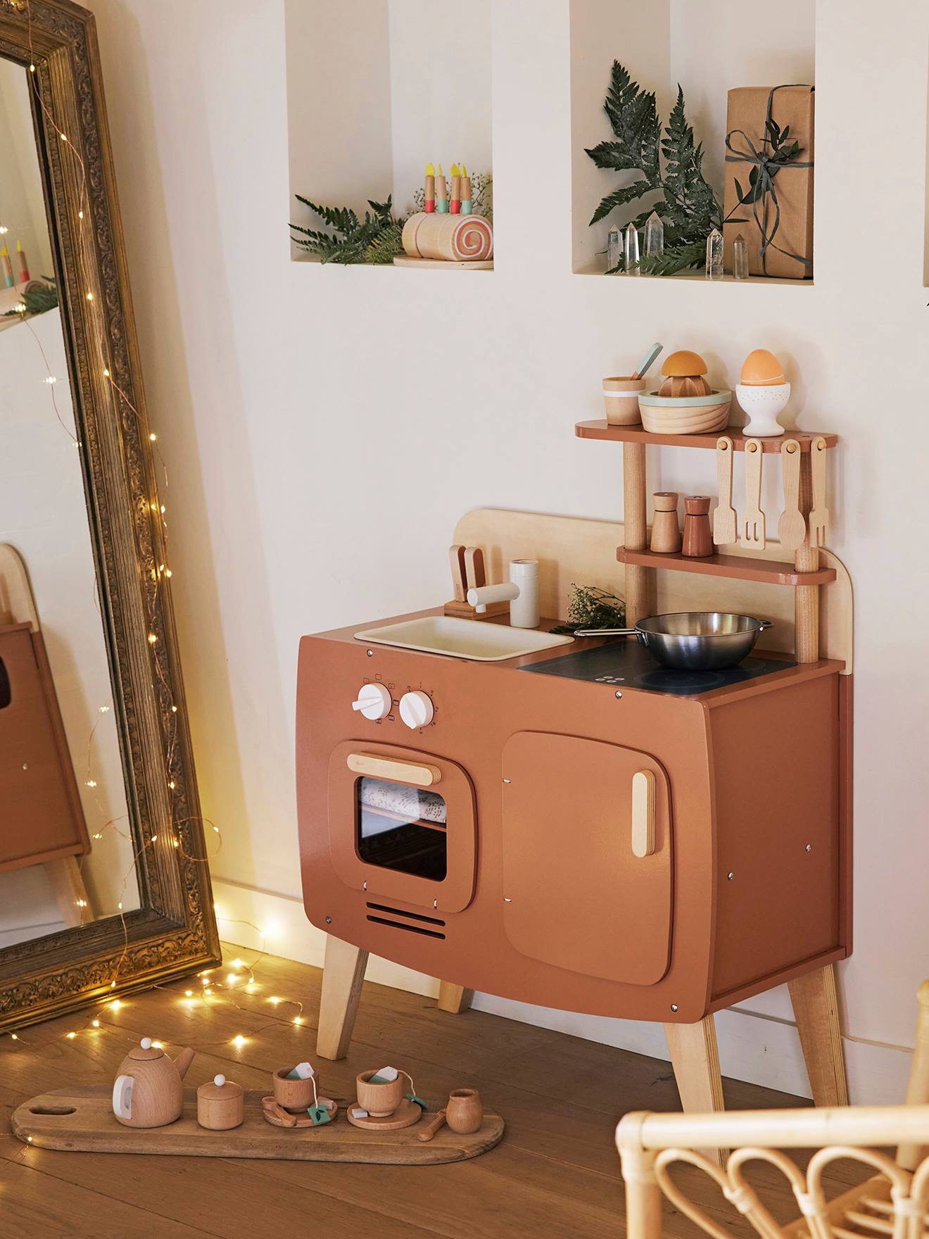 Cuisinette design en bois FSC® caramel
