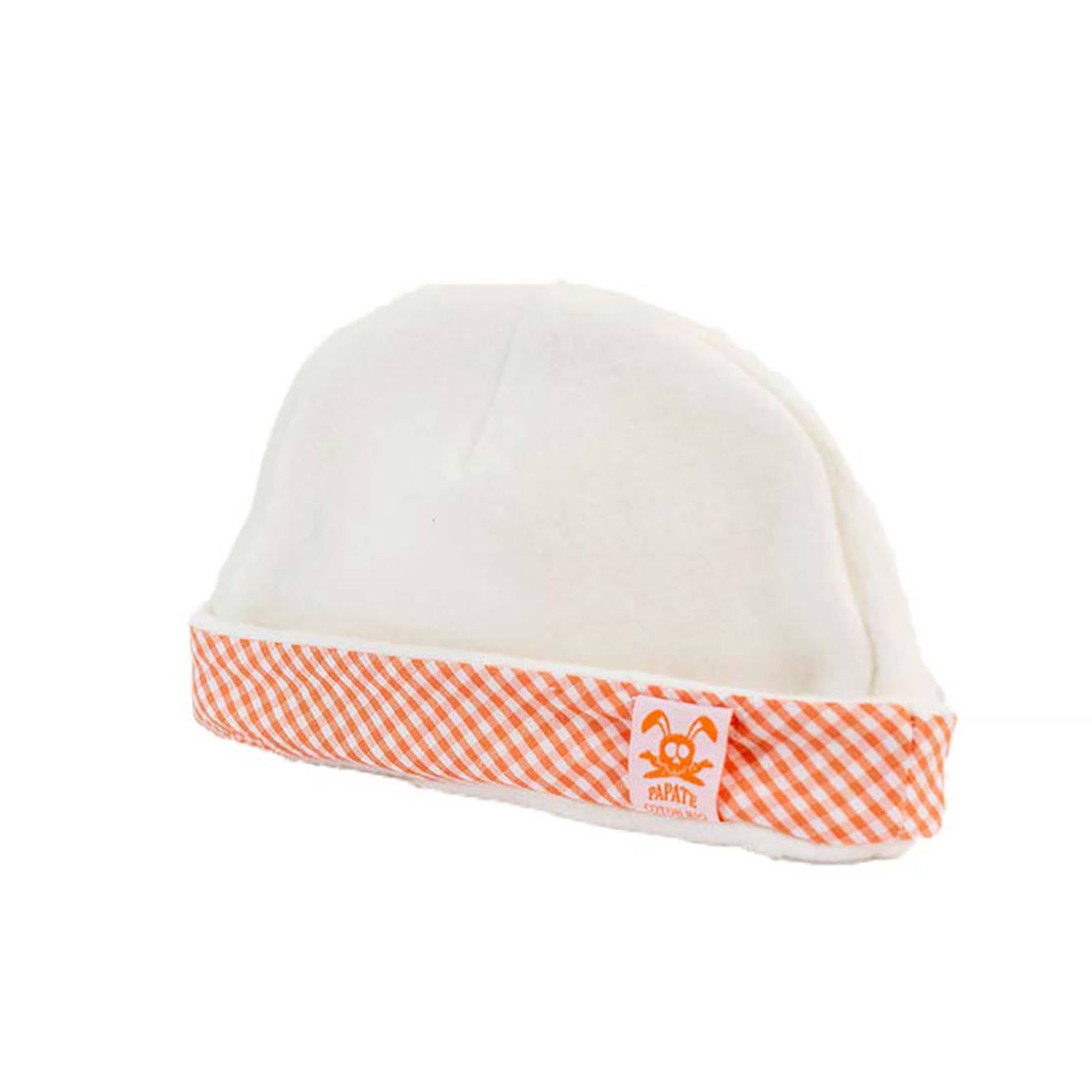 PAPATE - Bonnet De Naissance En Coton Bio Orange