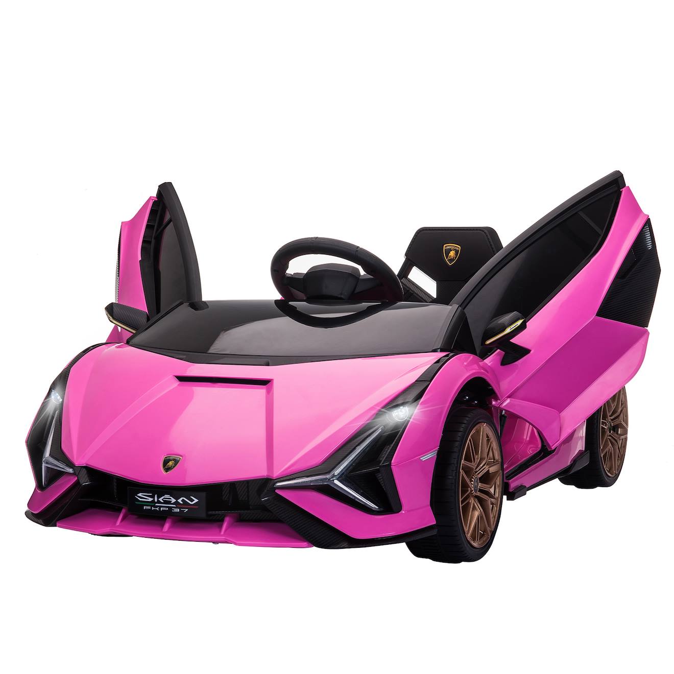 Voiture Électrique Enfant 12v Lamborghini Sián Rose