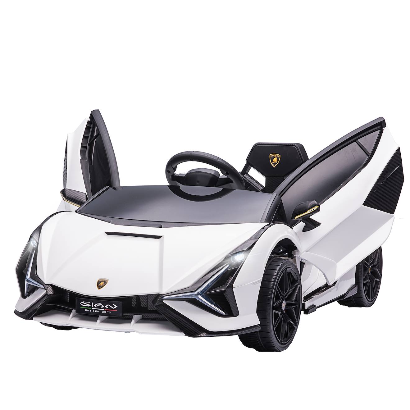 Voiture Électrique Enfant 12v Lamborghini Sián Blanc