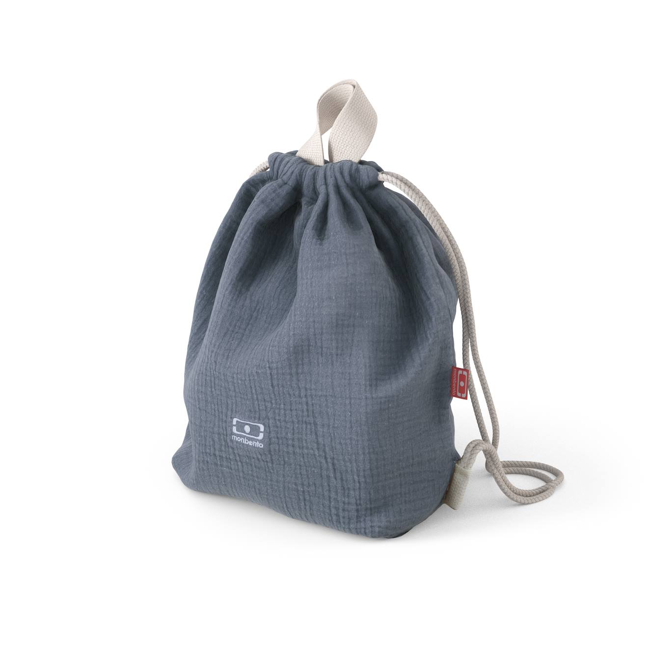 Monbento - Sac À Dos Enfant En Gaze De Coton Buddy Bleu