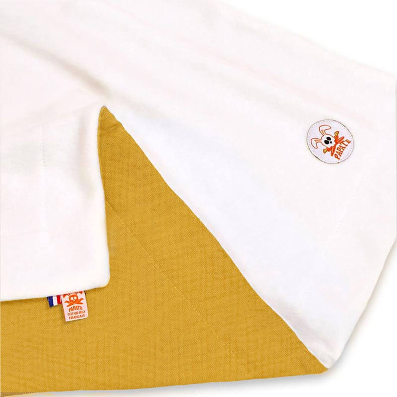 PAPATE - Couverture Polaire En Coton Bio Beige
