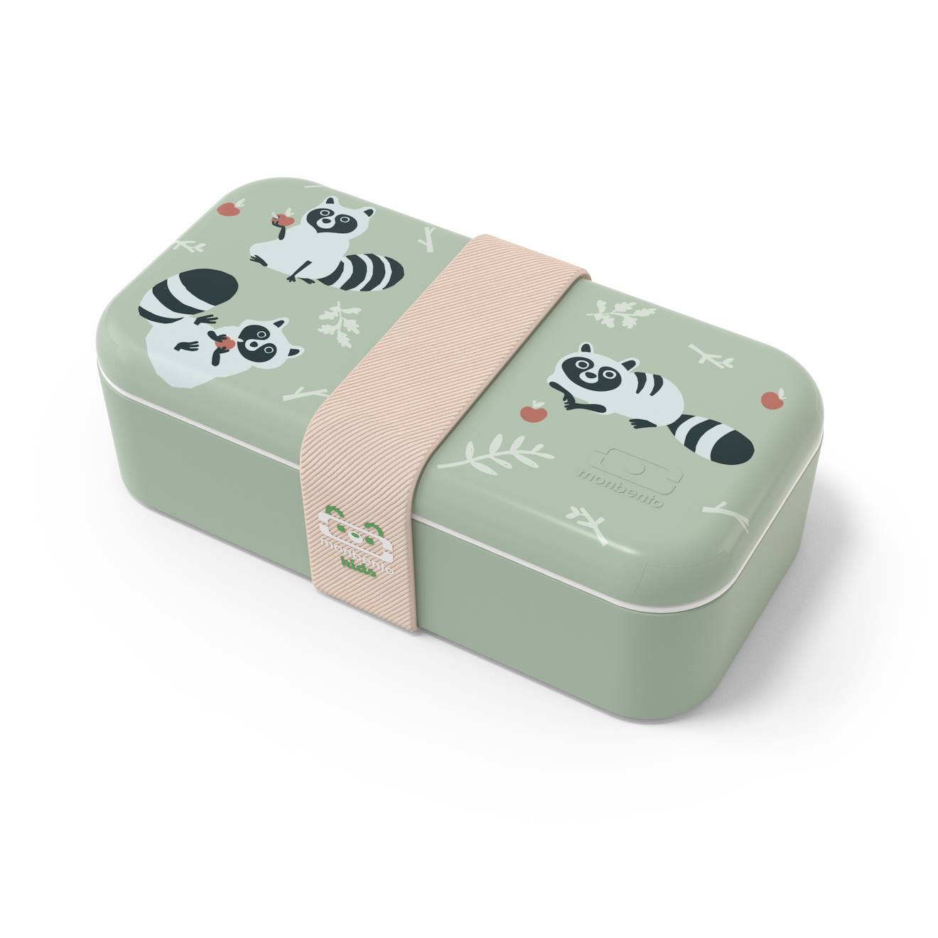 Monbento - Lunch Box Enfant 500ml Made In France Foodie Vert Raccoon