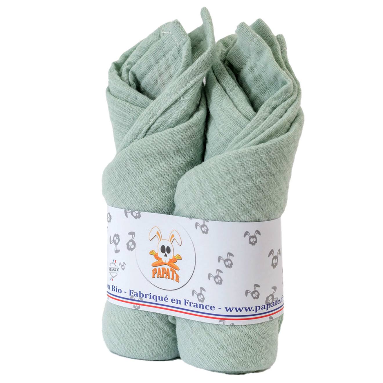 Langes En Coton Bio Vert