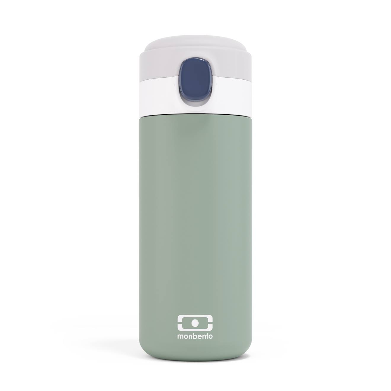 Monbento - Gourde Isotherme À Bec Verseur 360ml Pop Vert Natural