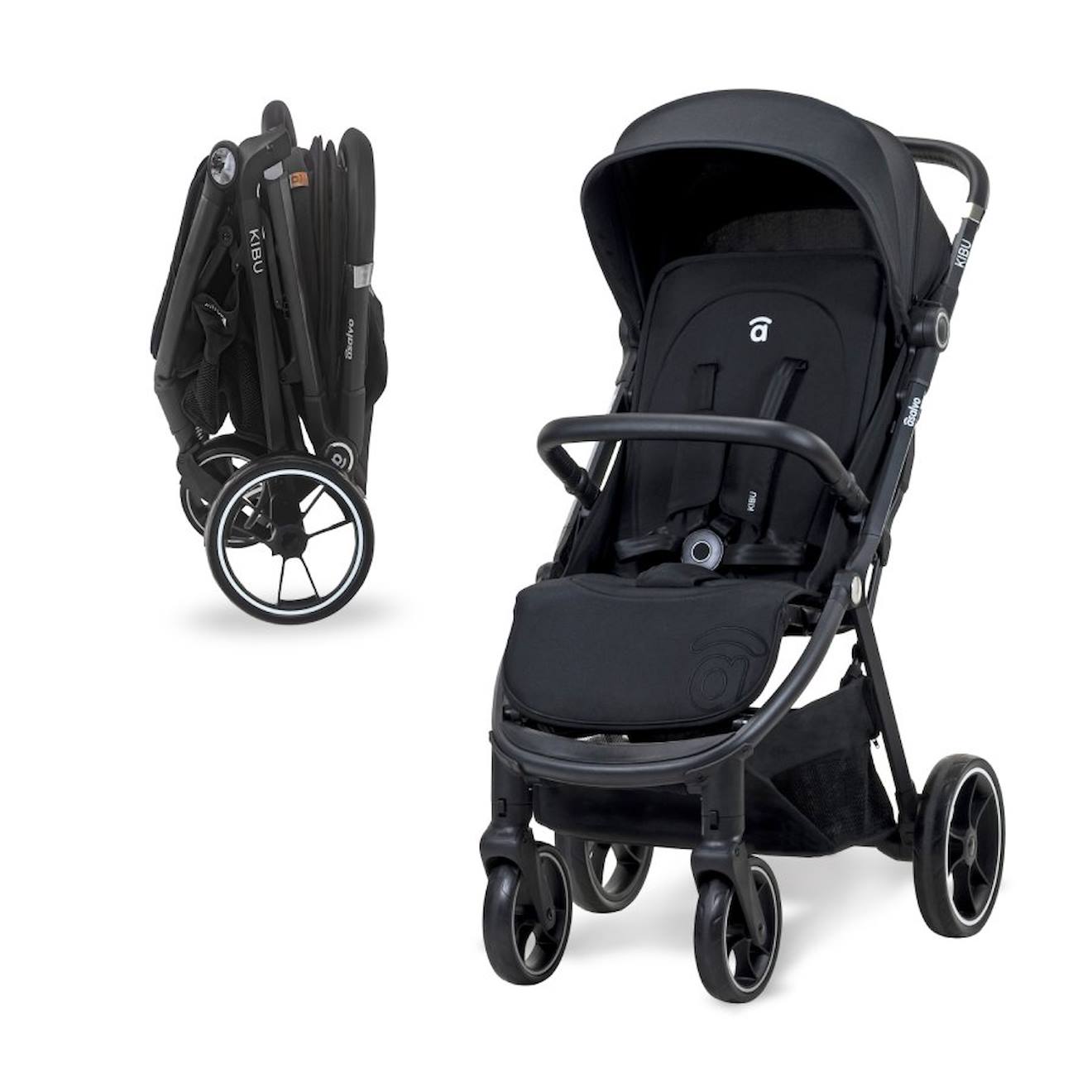 ASALVO - Poussette Tout-terrain Kibu Noir