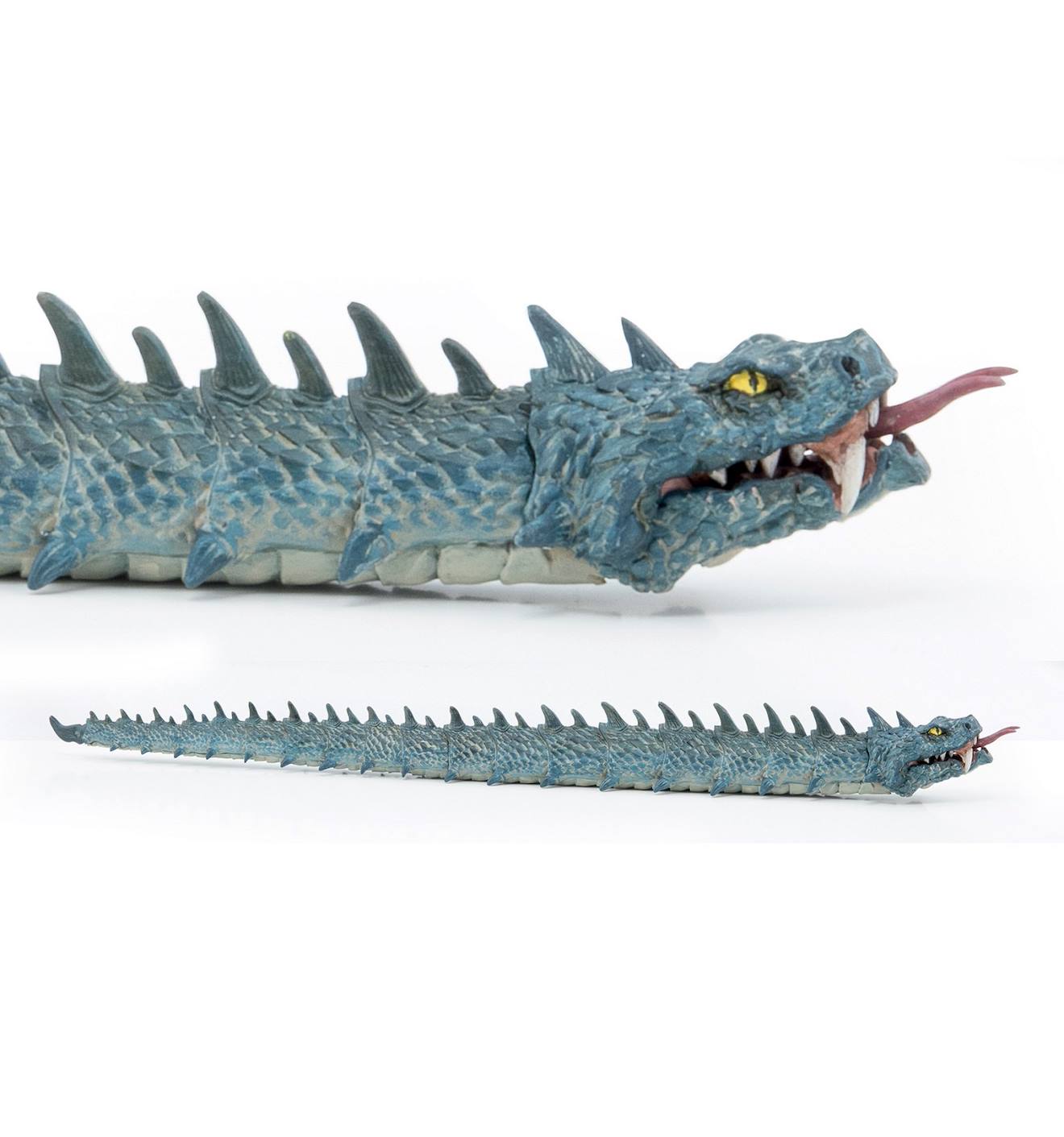 Figurine Basilic Serpent Maléfique Légendaire Bleu