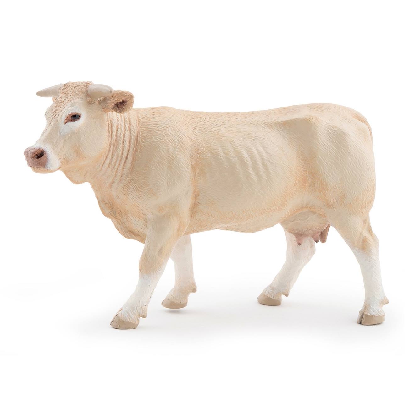 Papo - Figurine Vache Blonde D'aquitaine Beige