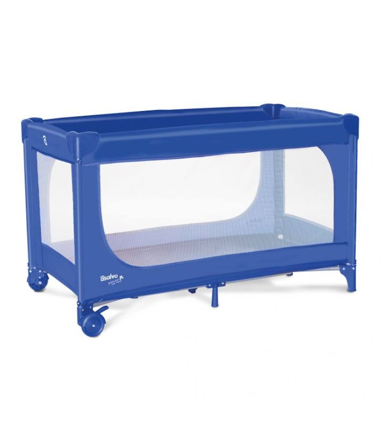 ASALVO - Lit De Voyage Pliable Betsi Bleu