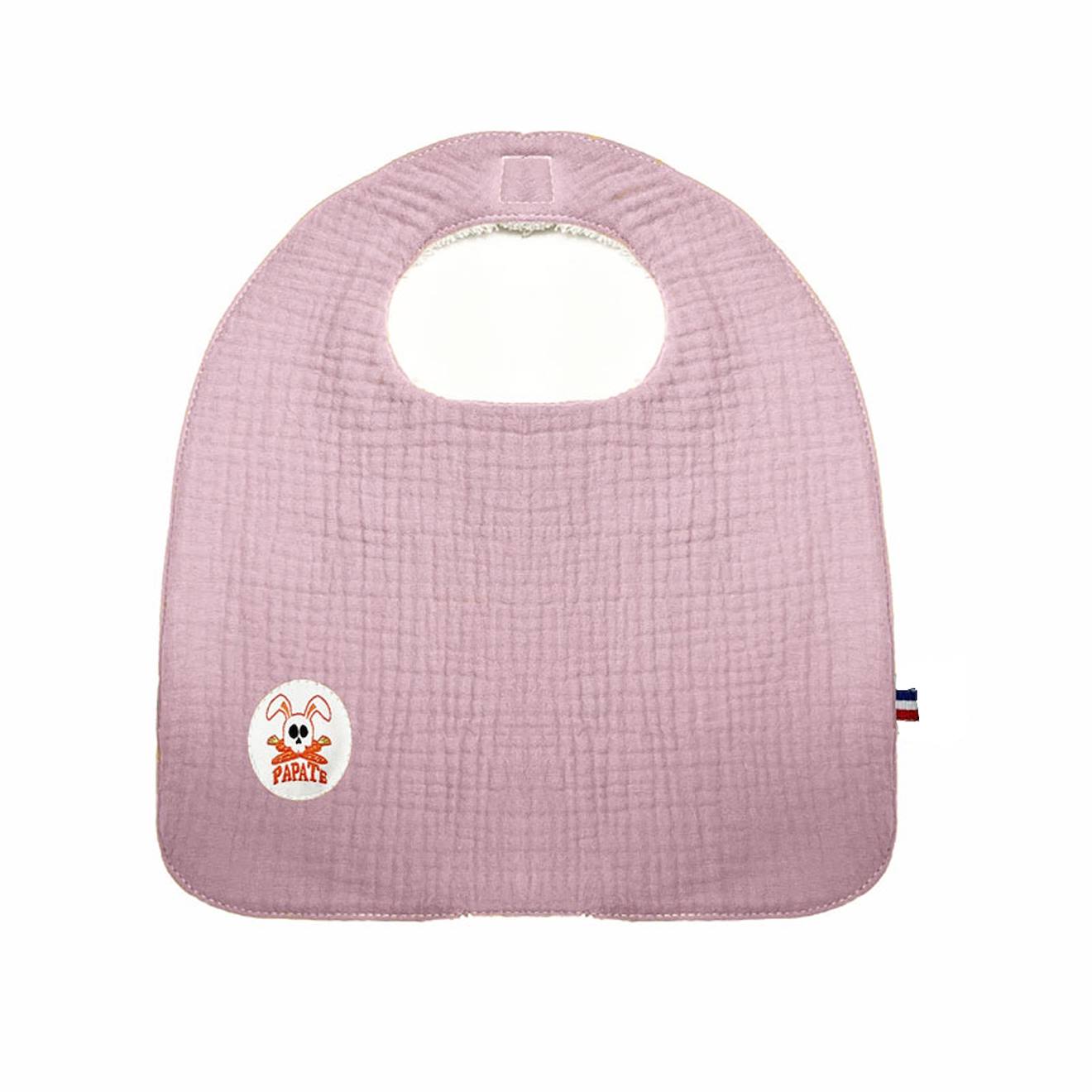 Bavoir En Coton Bio Rose