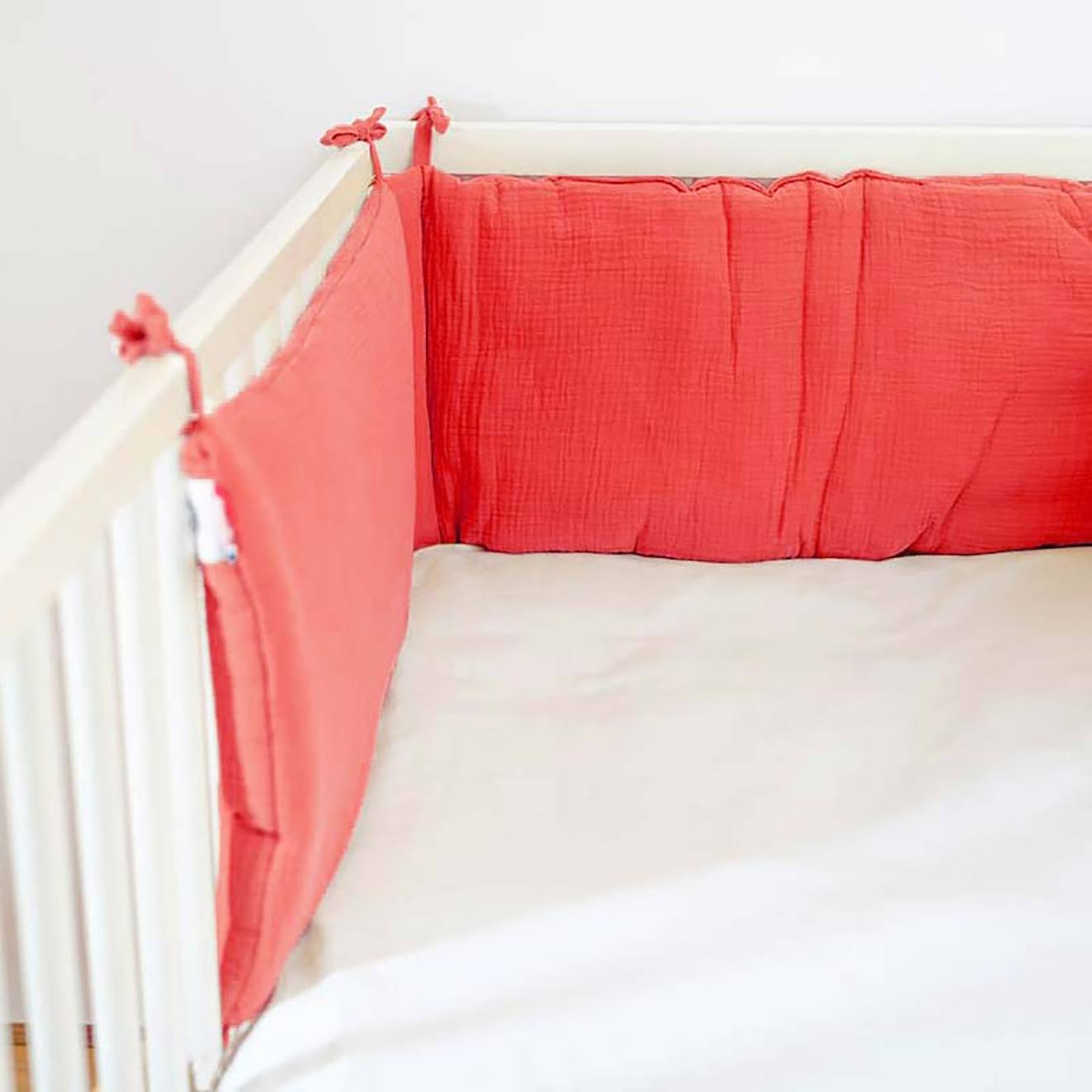 PAPATE - Tour De Lit En Coton Bio Rouge