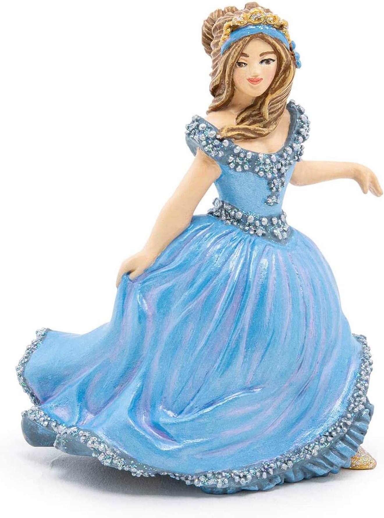 Papo - Figurine Princesse À La Pantoufle De Verre Bleu