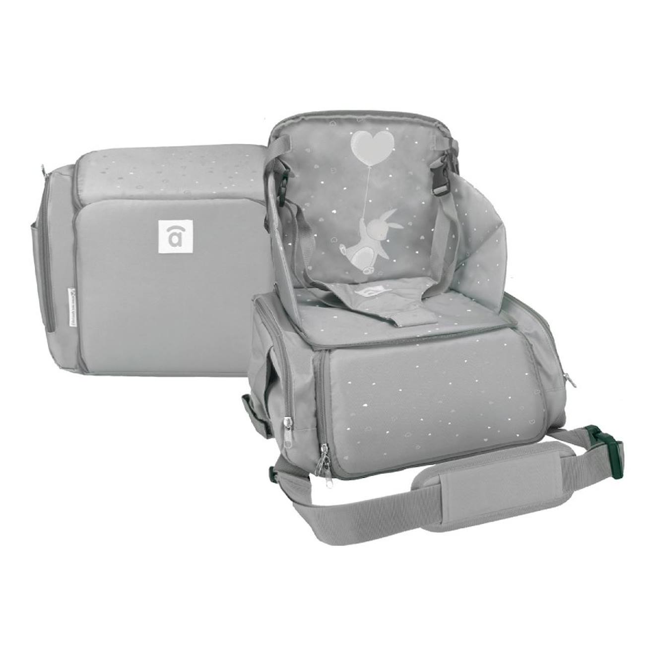 ASALVO - Chaise Haute De Voyage Sushi Gris