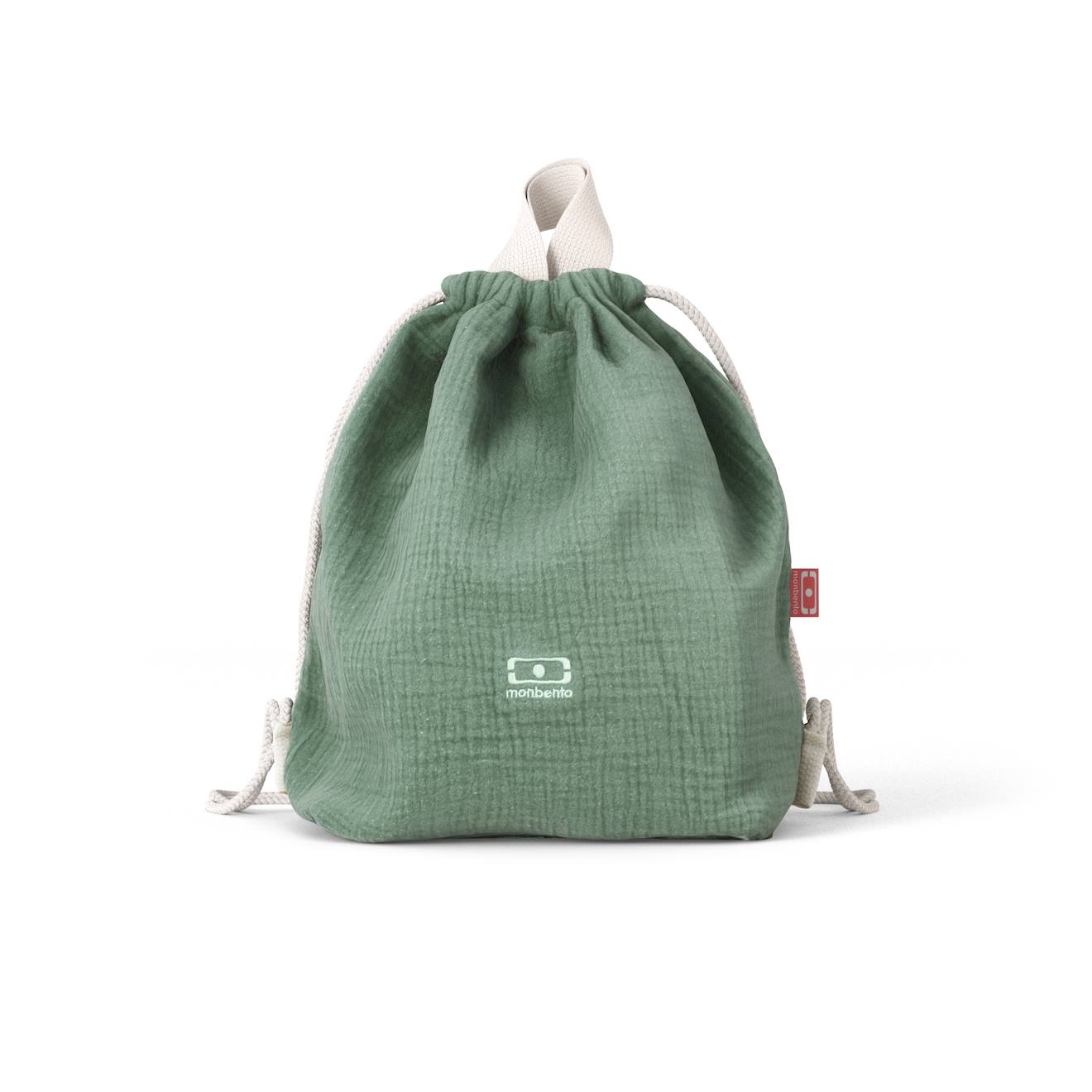 Sac À Dos Enfant En Gaze De Coton Buddy Vert (Monbento) - Image 1