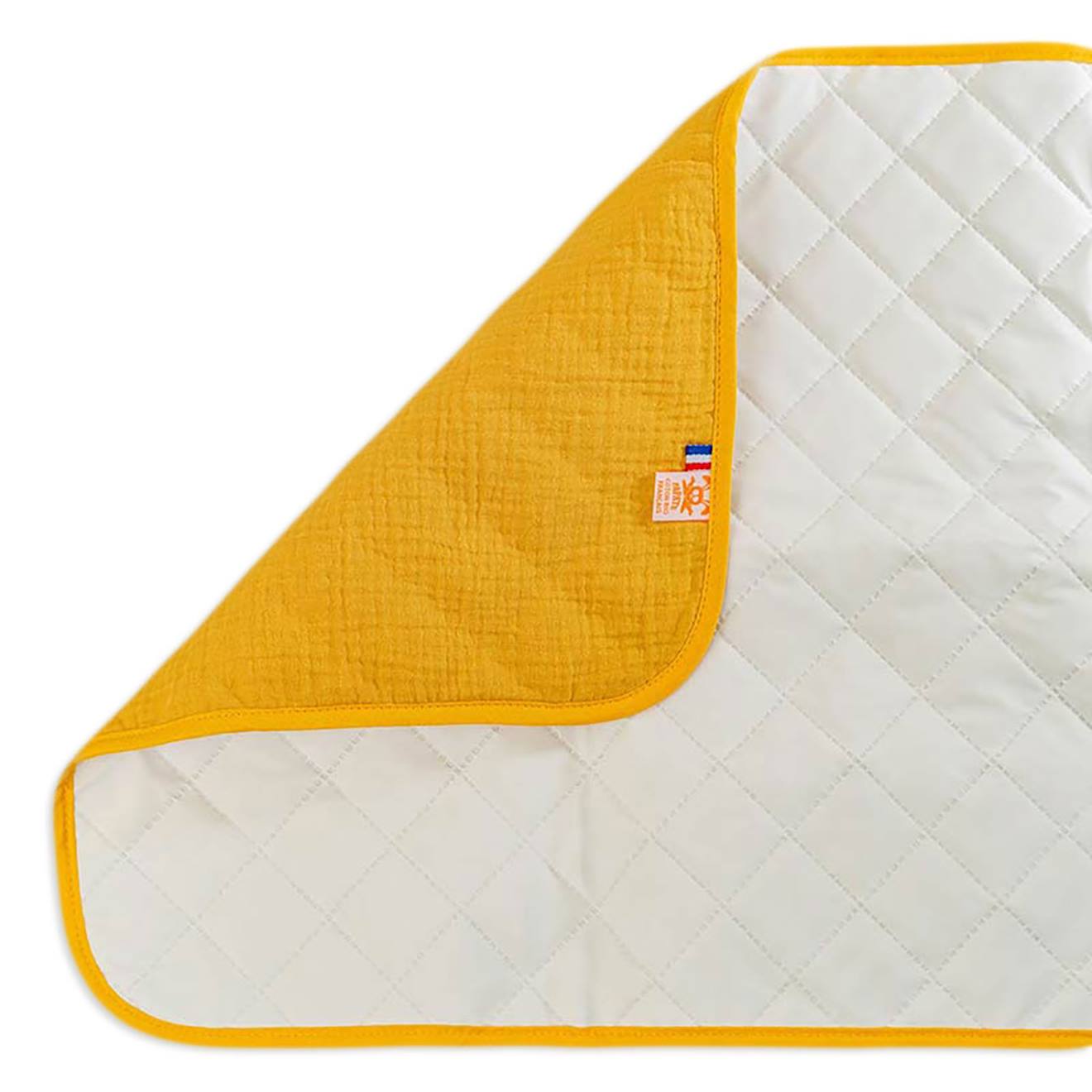 Tapis À Langer Nomade En Coton Bio Beige