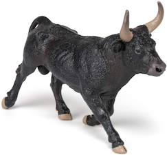 Jouet-Jeux d'imagination-Figurines, mini mondes, héros et animaux-Figurine taureau camarguais
