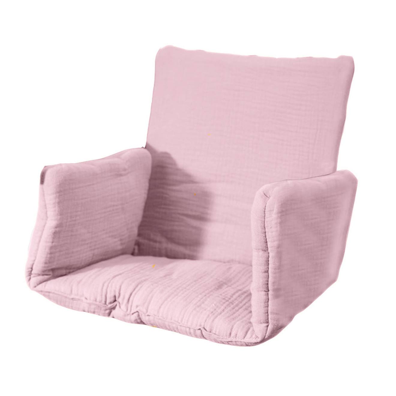 PAPATE - Coussin De Chaise Haute En Coton Bio Rose