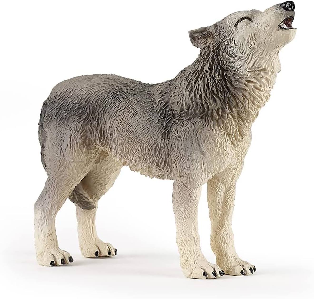 Figurine Loup Hurlant Gris