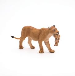 Jouet-Jeux d'imagination-Figurine lionne avec son bébé lionceau