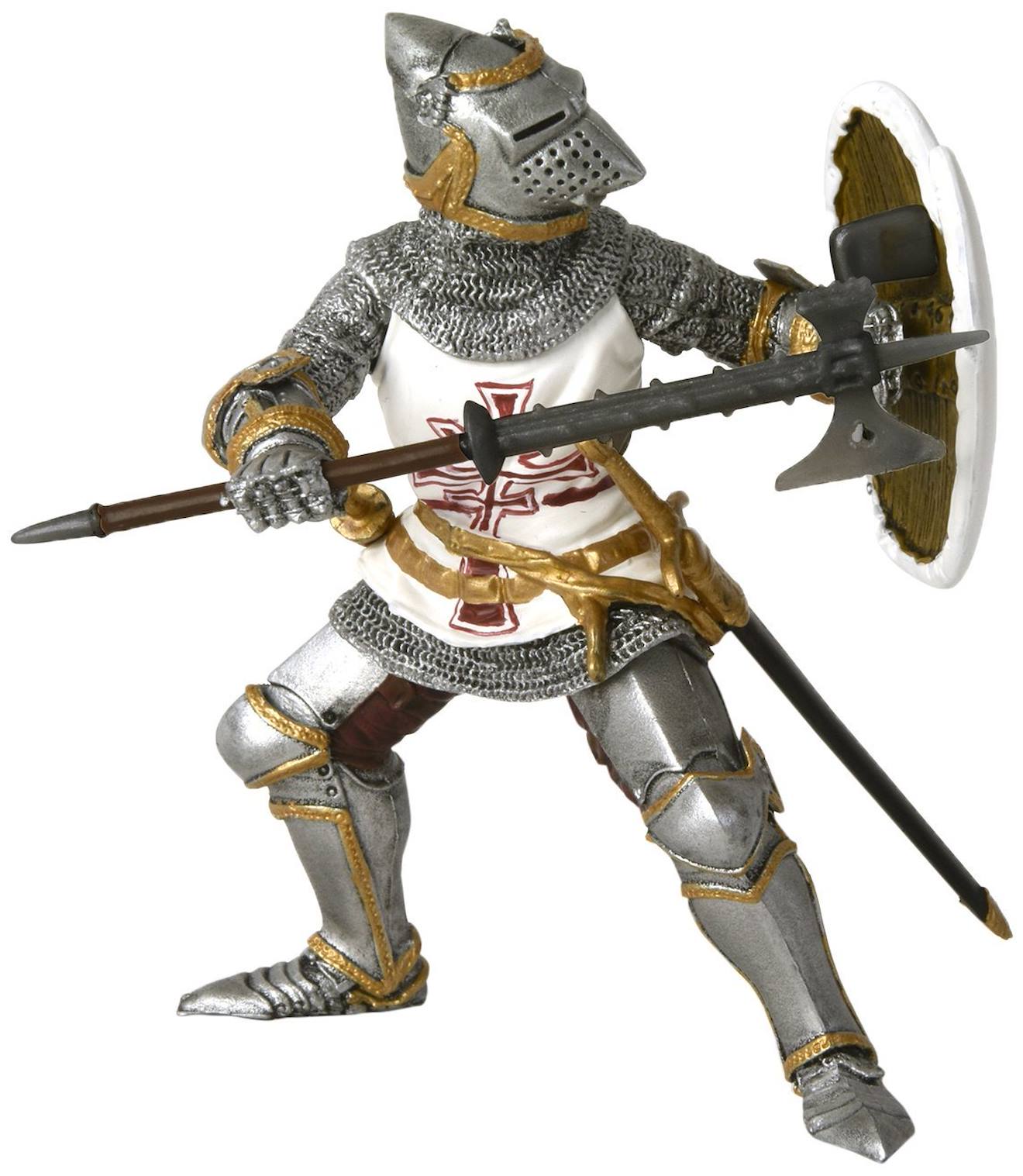 Figurine Chevalier Teutonique Gris