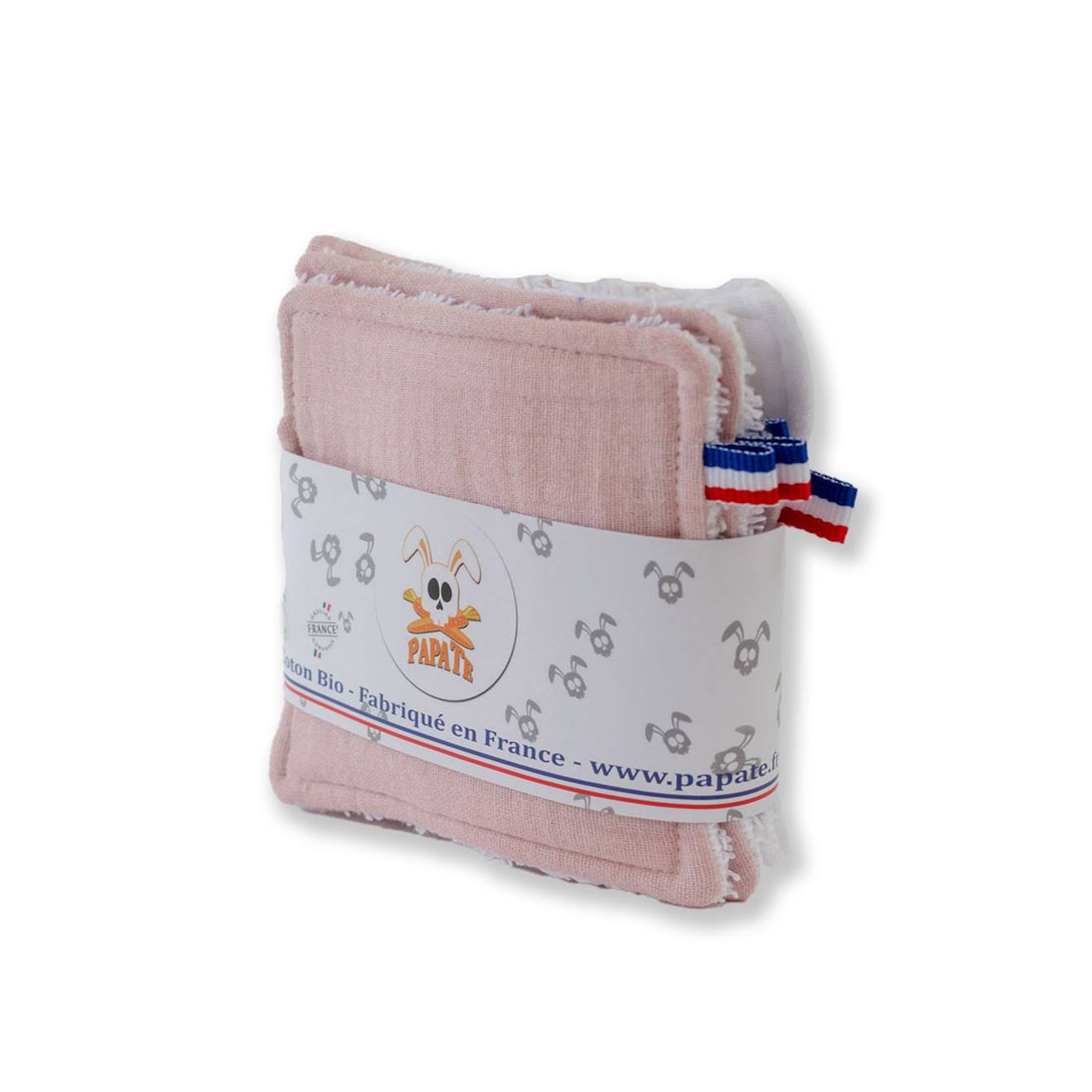 Lingettes Lavables En Coton Bio Rose