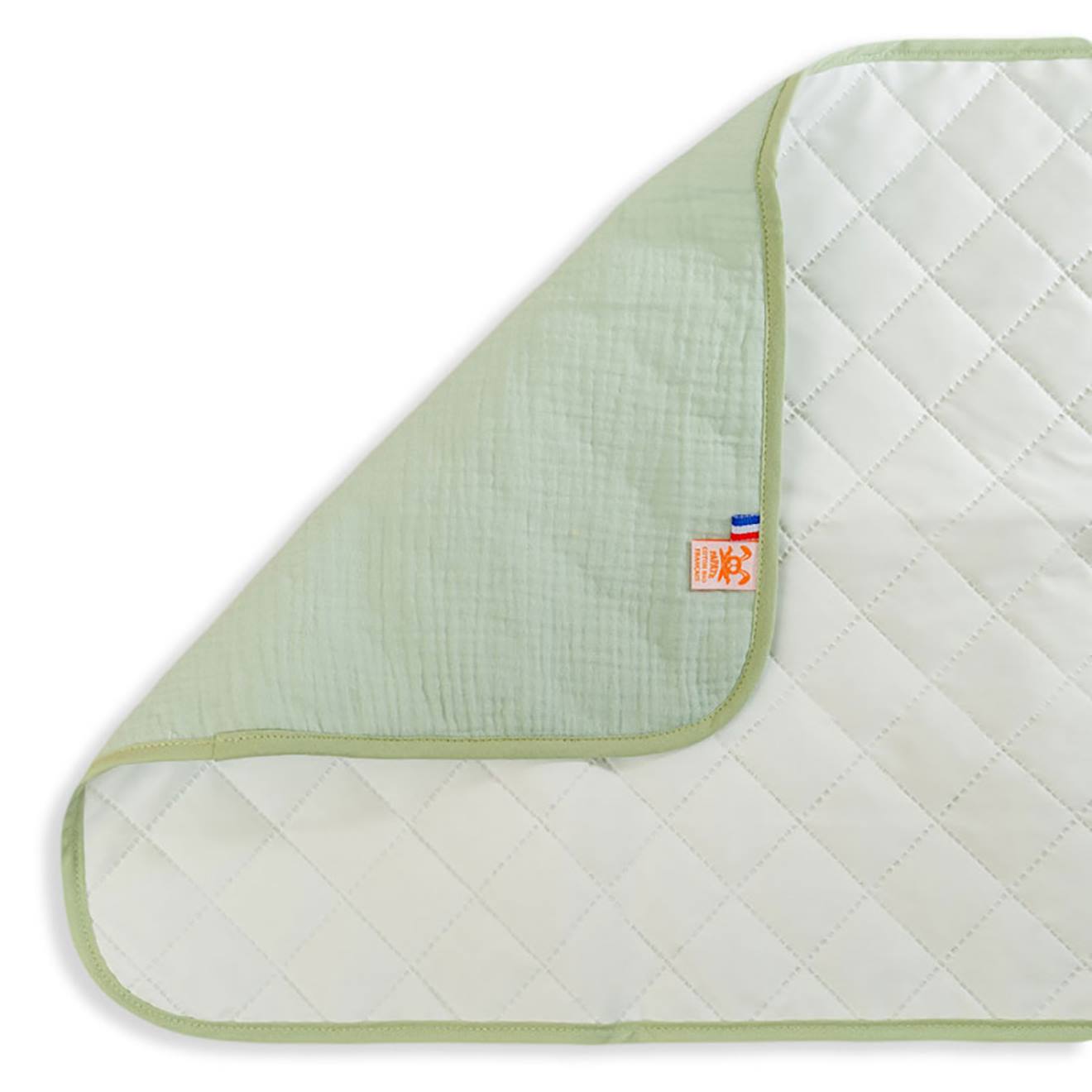 PAPATE - Tapis À Langer Nomade En Coton Bio Vert