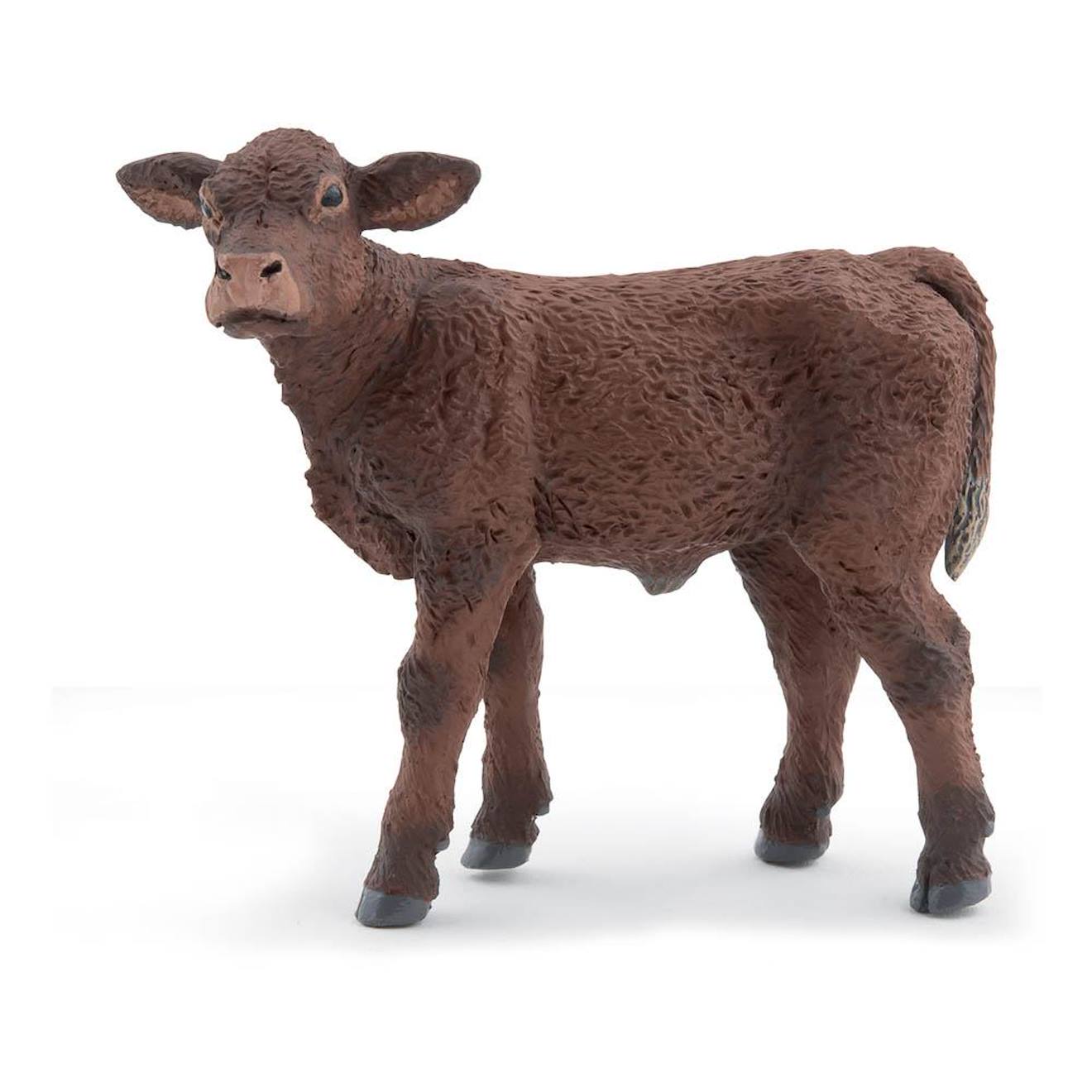 Papo - Figurine Veau Salers Marron