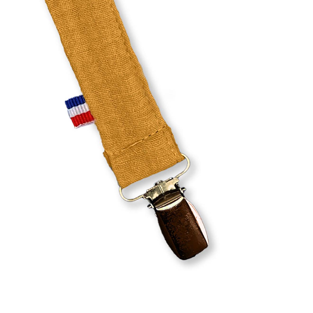 Attache Tétine En Coton Bio Beige
