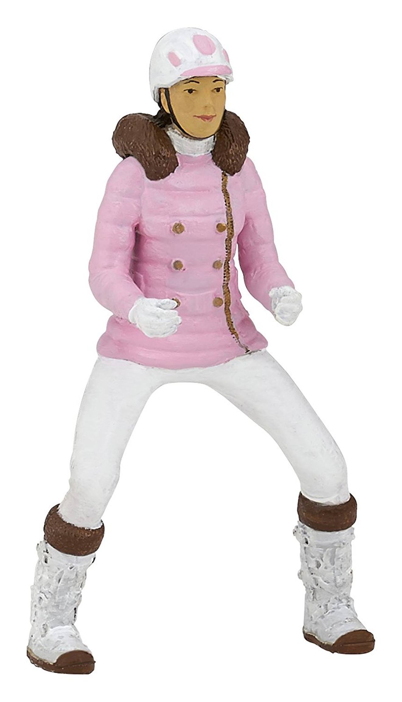 Papo - Figurine Cavalière Fashion Hiver Rose