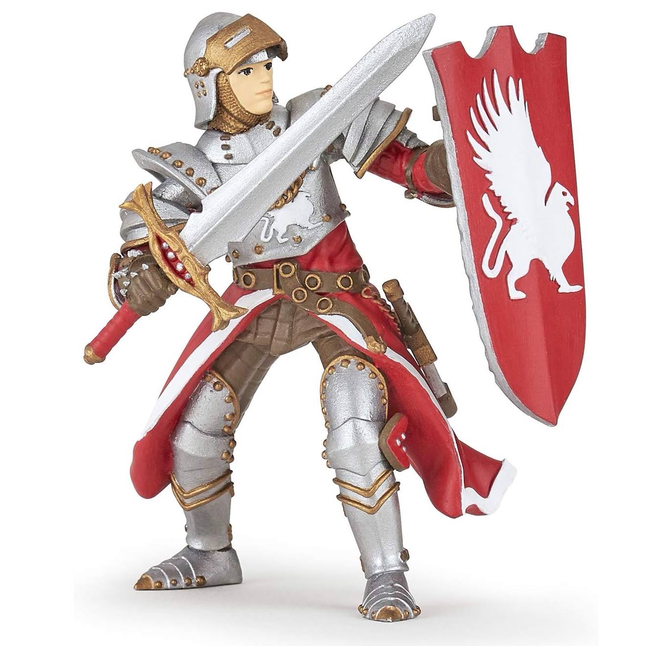 Figurine Chevalier Griffon Rouge