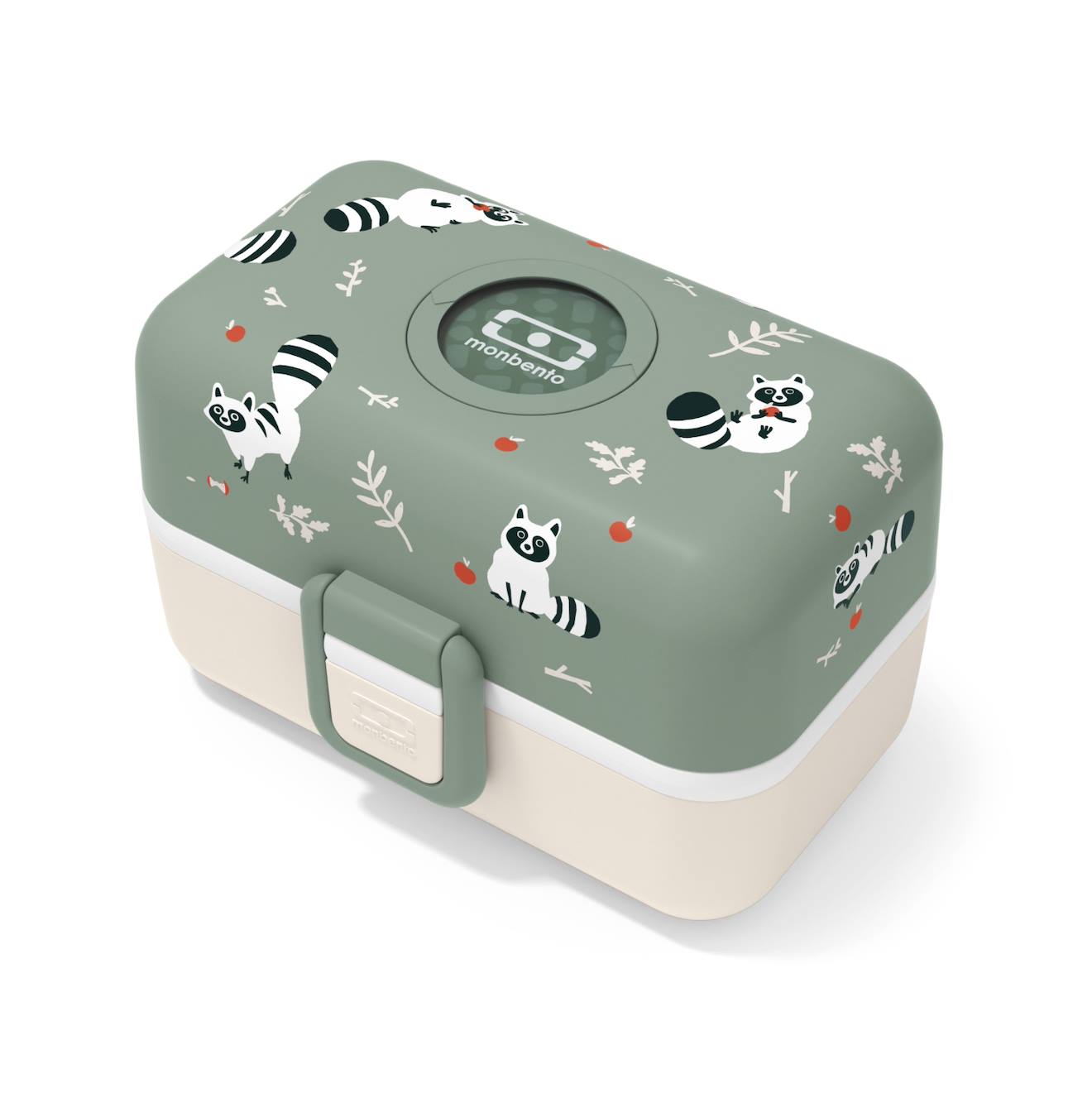 Monbento - Lunch Box À Compartiments 800ml Tresor Vert Raccoon