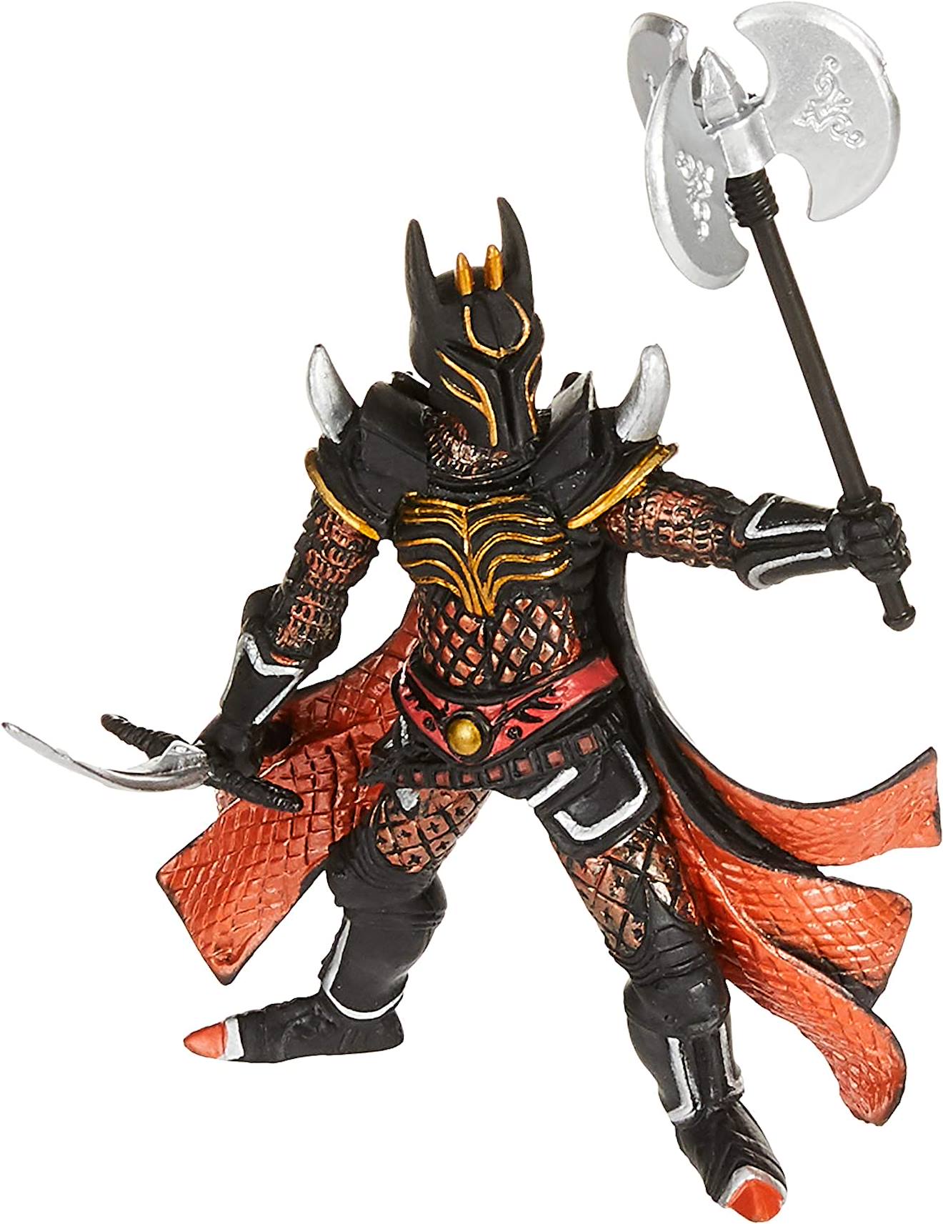 Figurine Chevalier Triple Hache Noir
