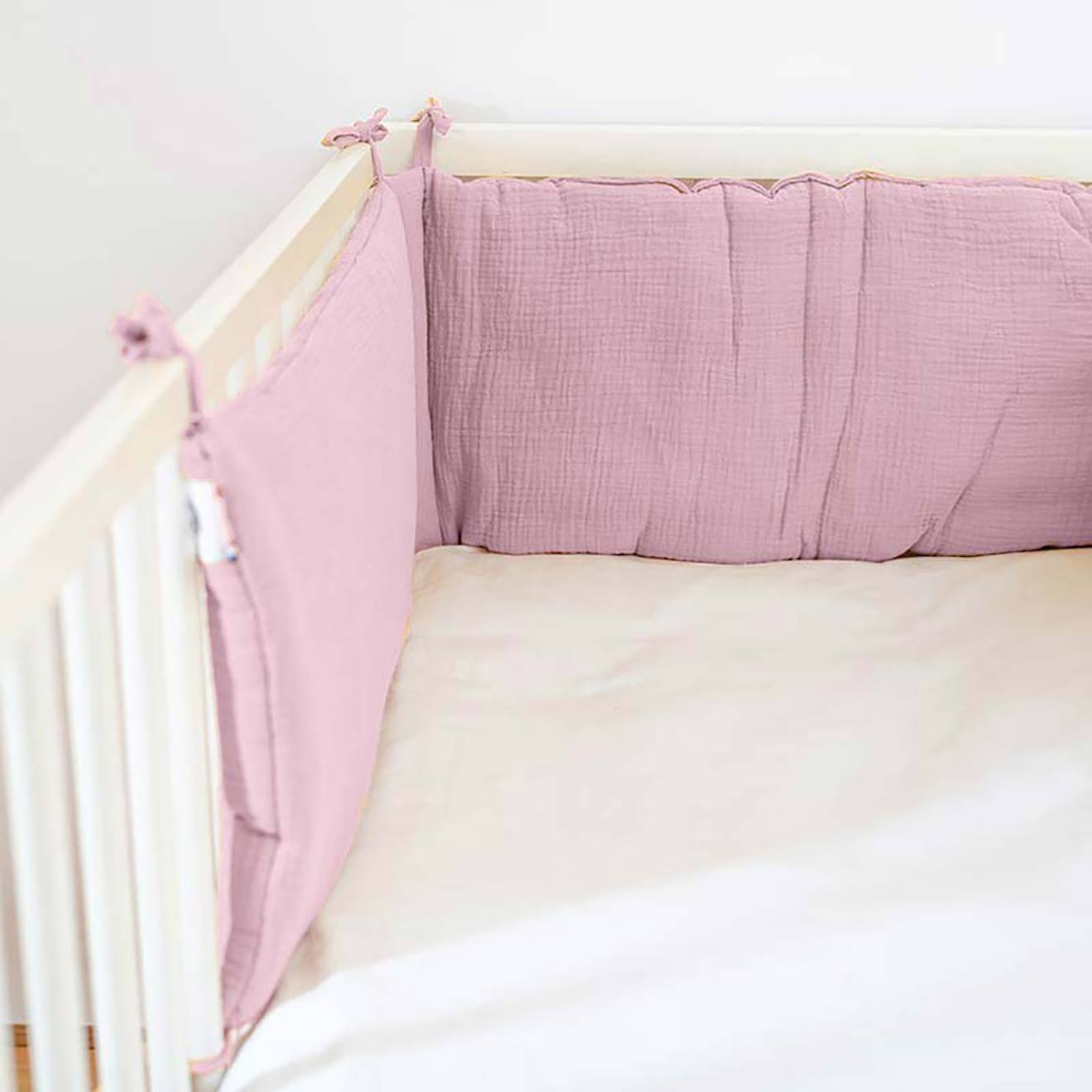 PAPATE - Tour De Lit En Coton Bio Rose