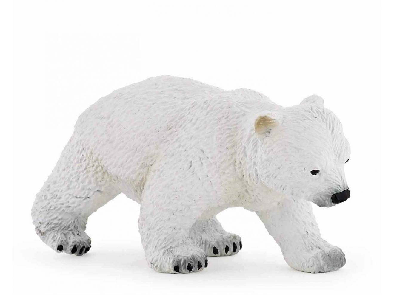 Papo - Figurine Bébé Ours Polaire Marchant Blanc