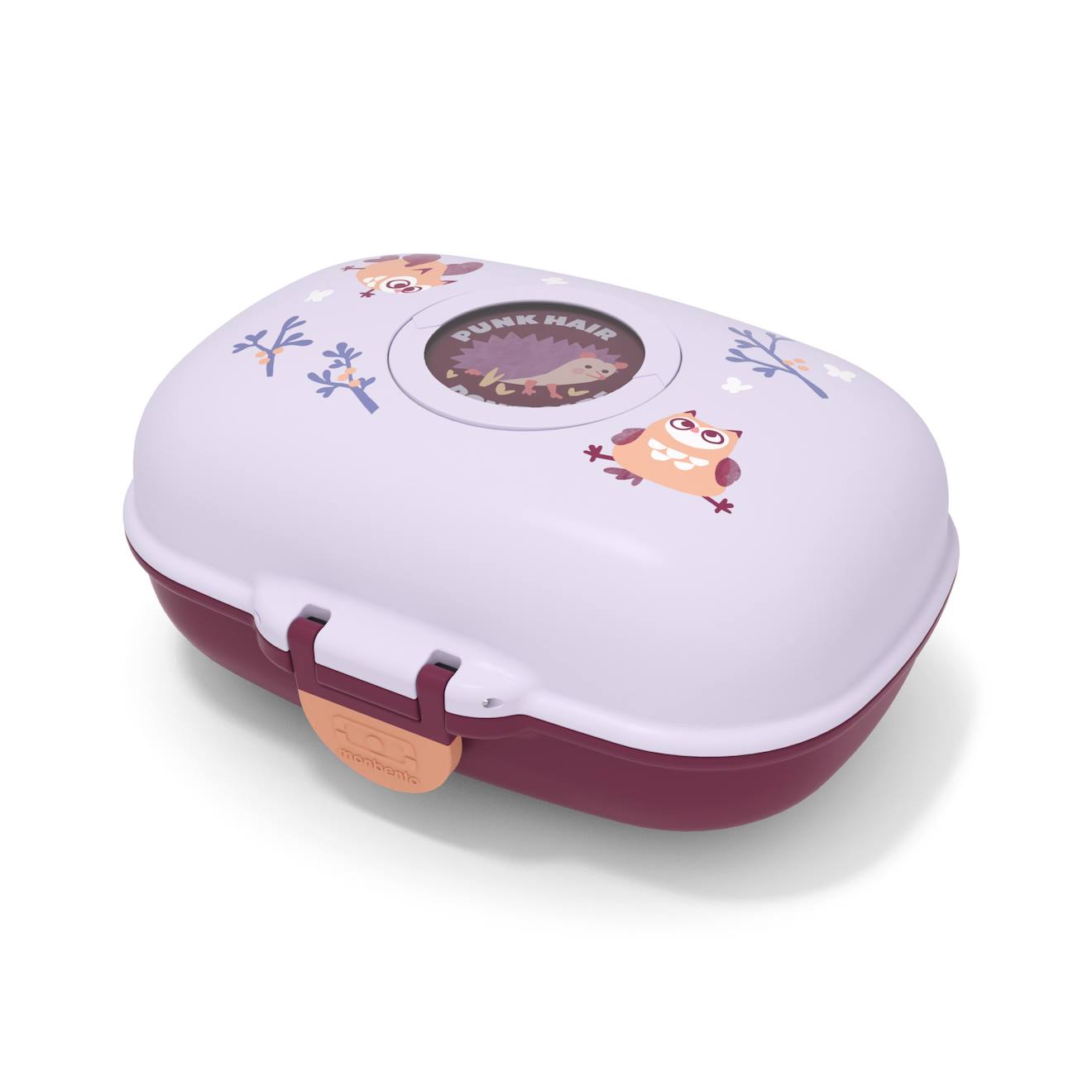 Monbento - Boite À Goûter Enfant 600ml Gram Mauve Owly