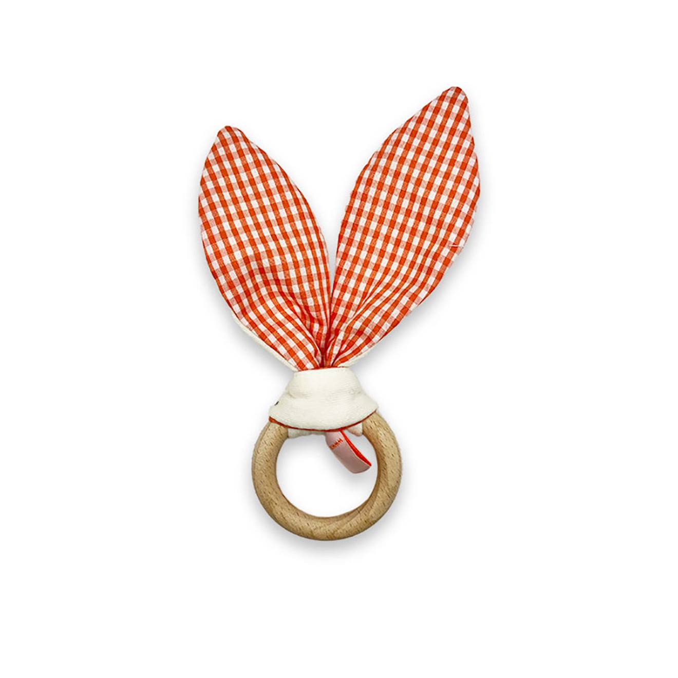 PAPATE - Anneau De Dentition En Coton Bio Orange