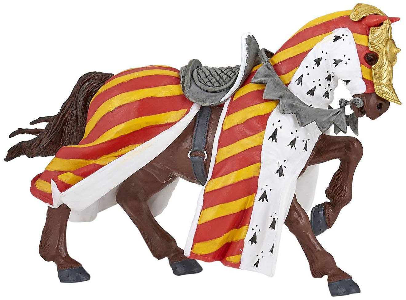 Papo - Figurine Cheval De Tournoi Rouge