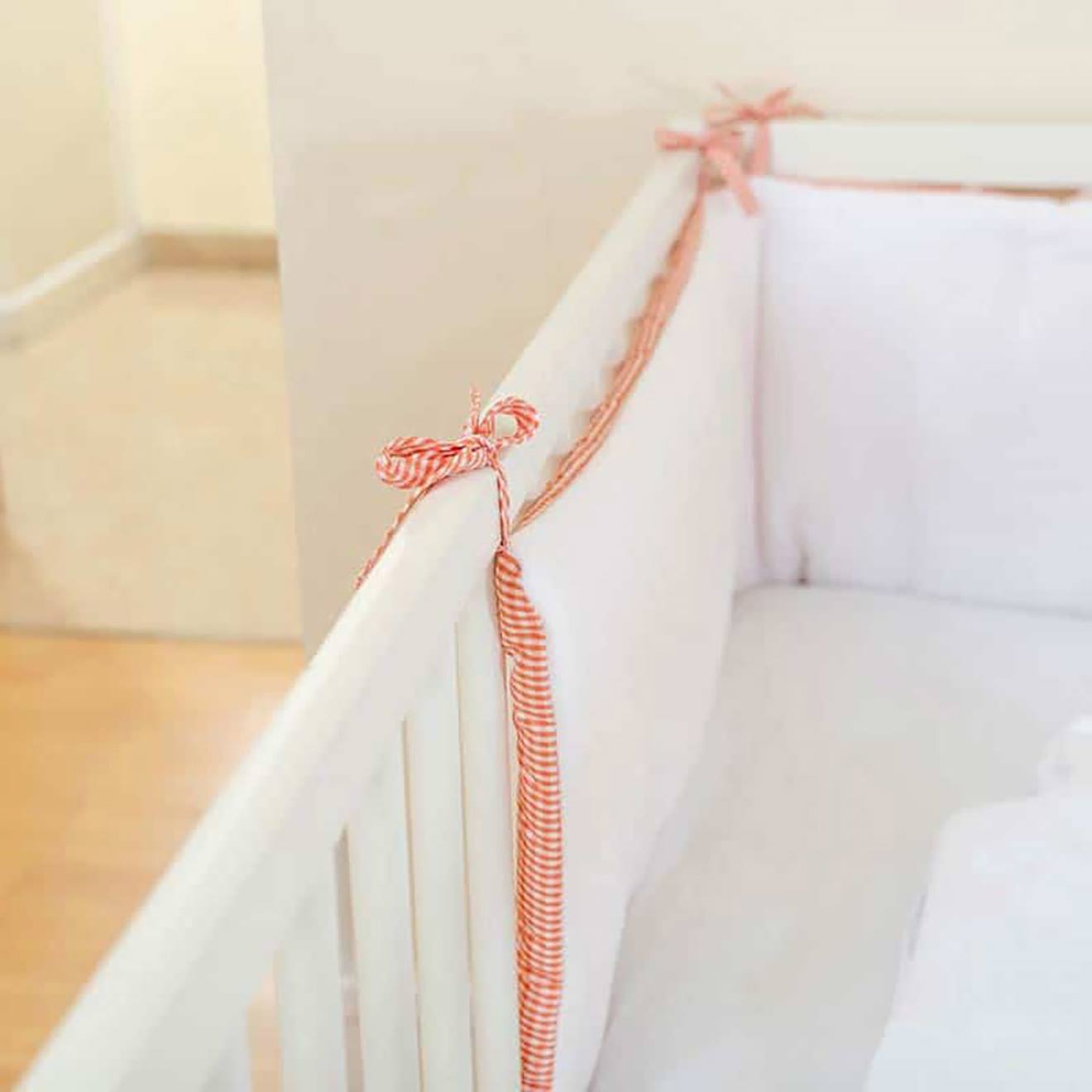 Tour De Lit En Coton Bio Blanc