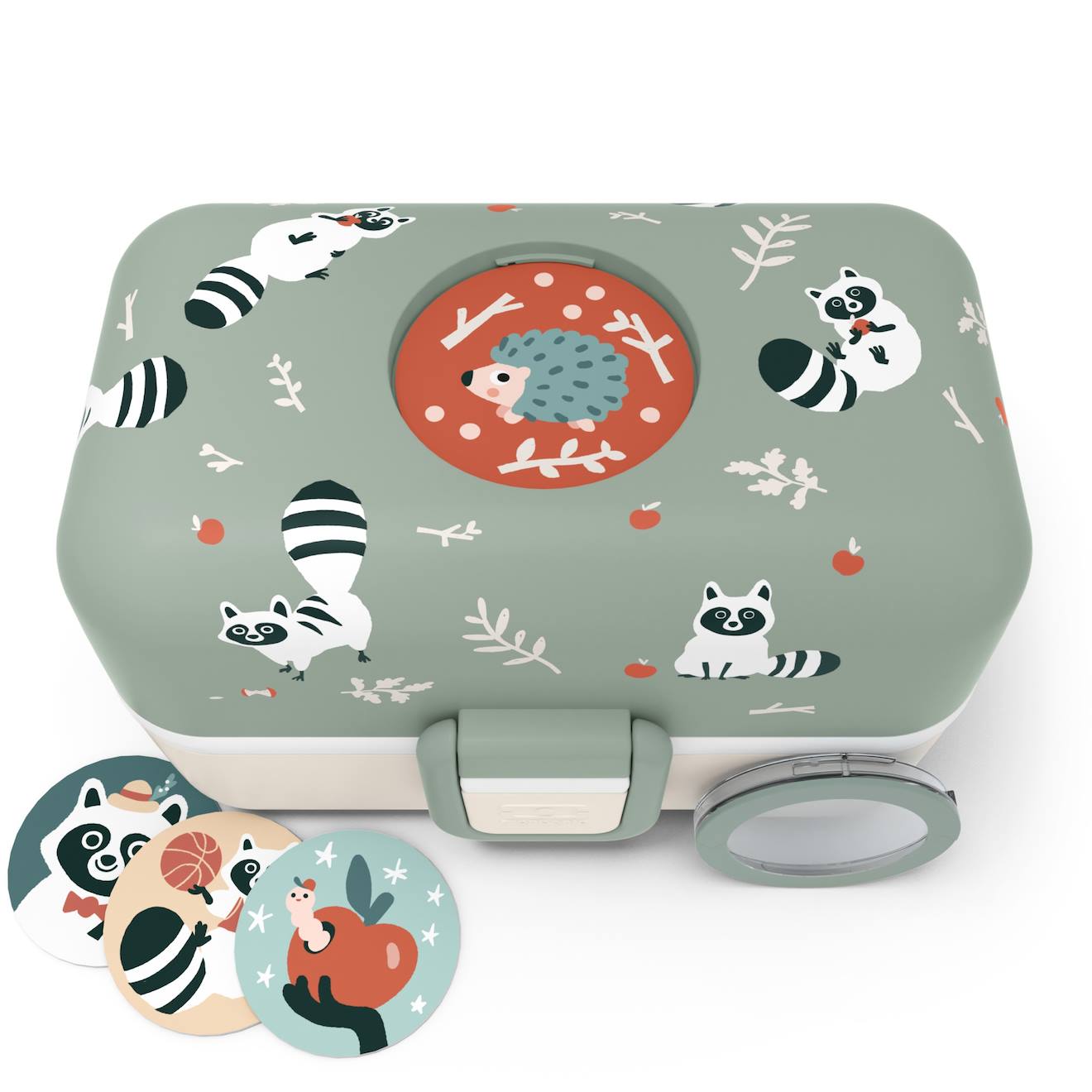 Lunch Box À Compartiments 800ml Tresor Vert Raccoon (Monbento) - Image 2