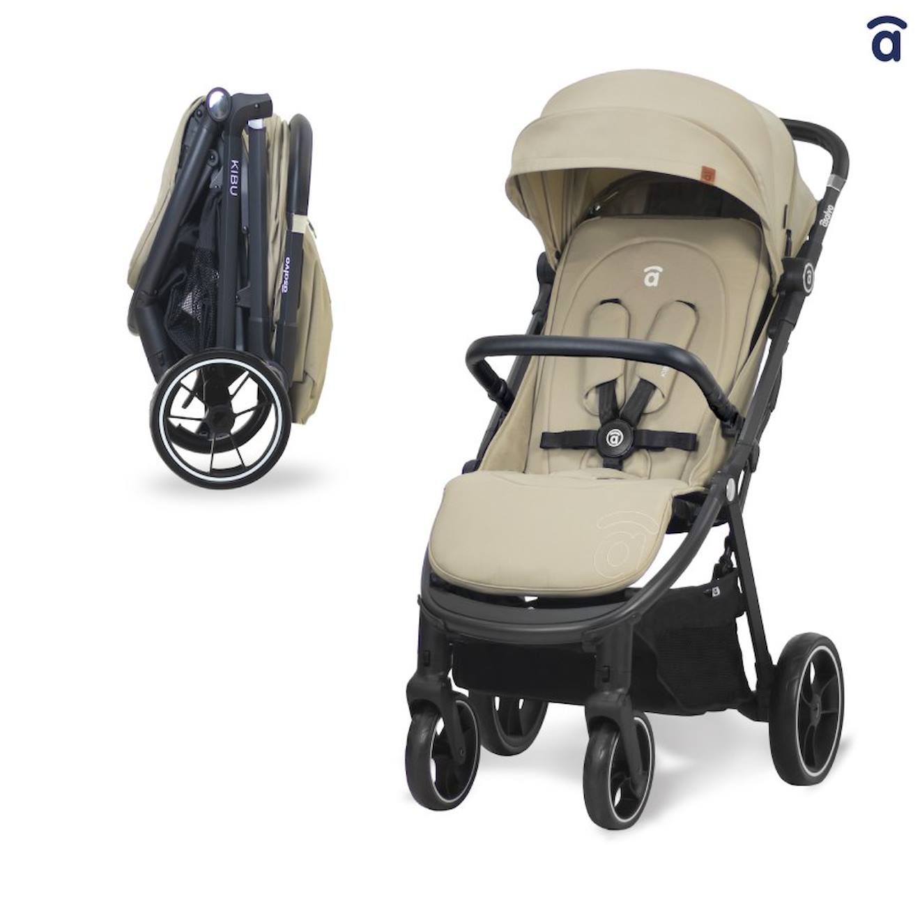 Poussette Kibu Beige (Asalvo) - Image 3