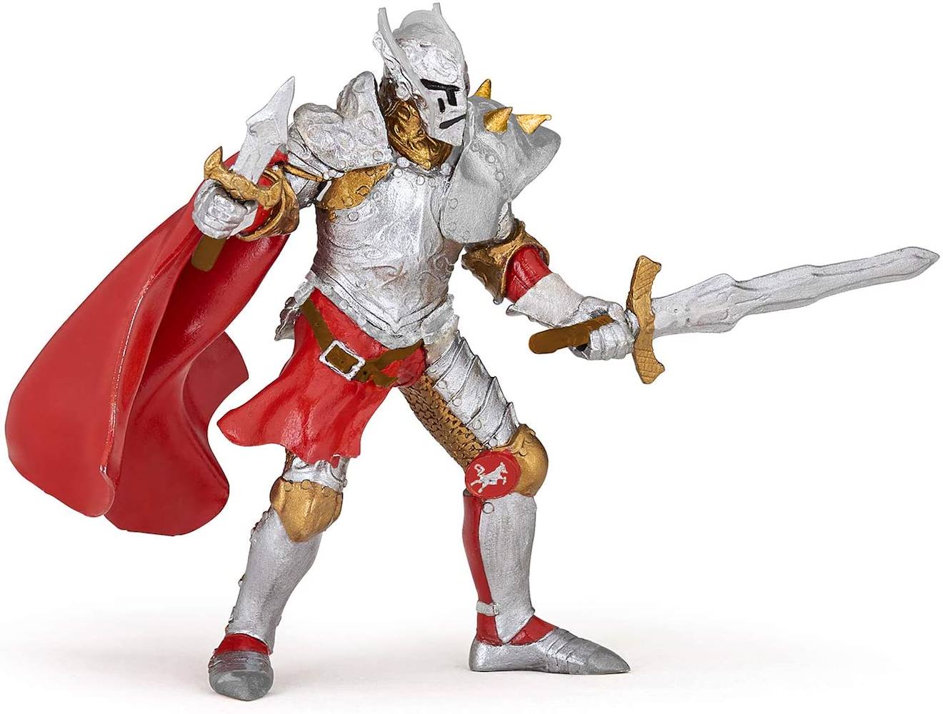 Figurine Chevalier Au Masque De Fer Gris
