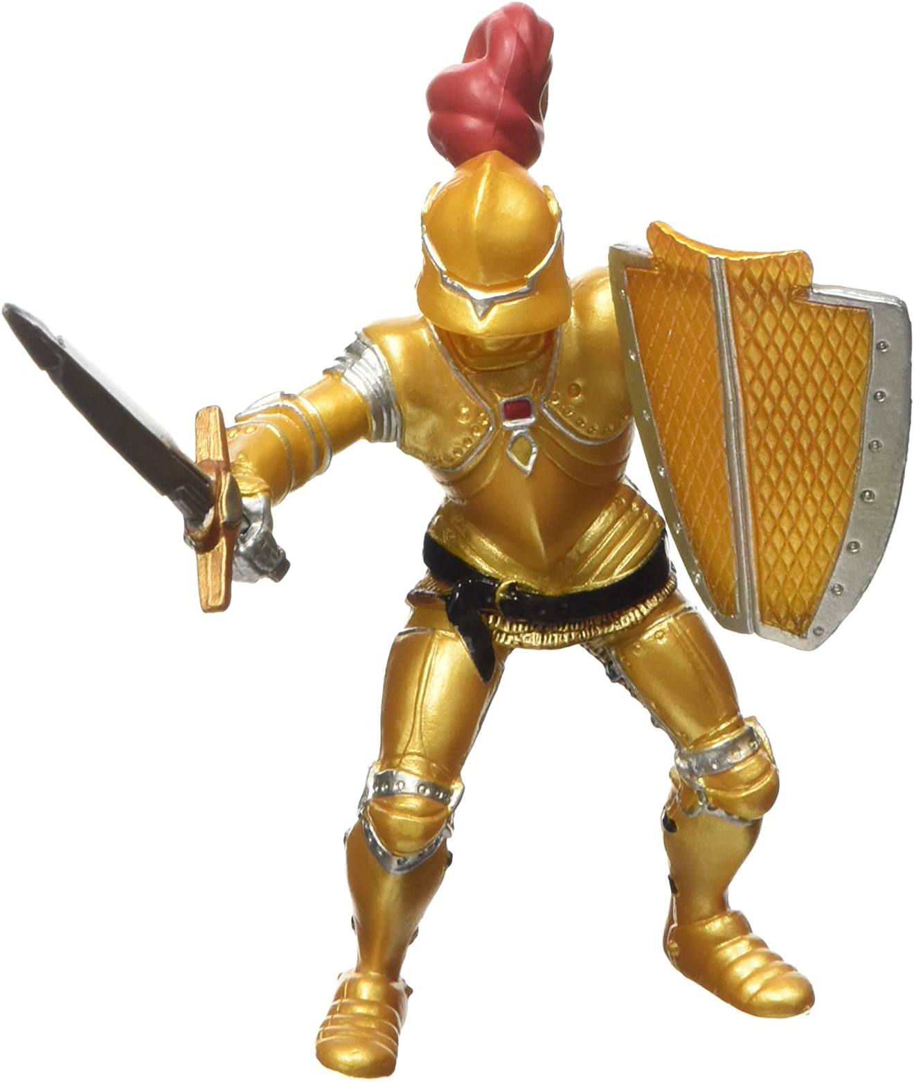Papo - Figurine Chevalier Or En Armure Jaune
