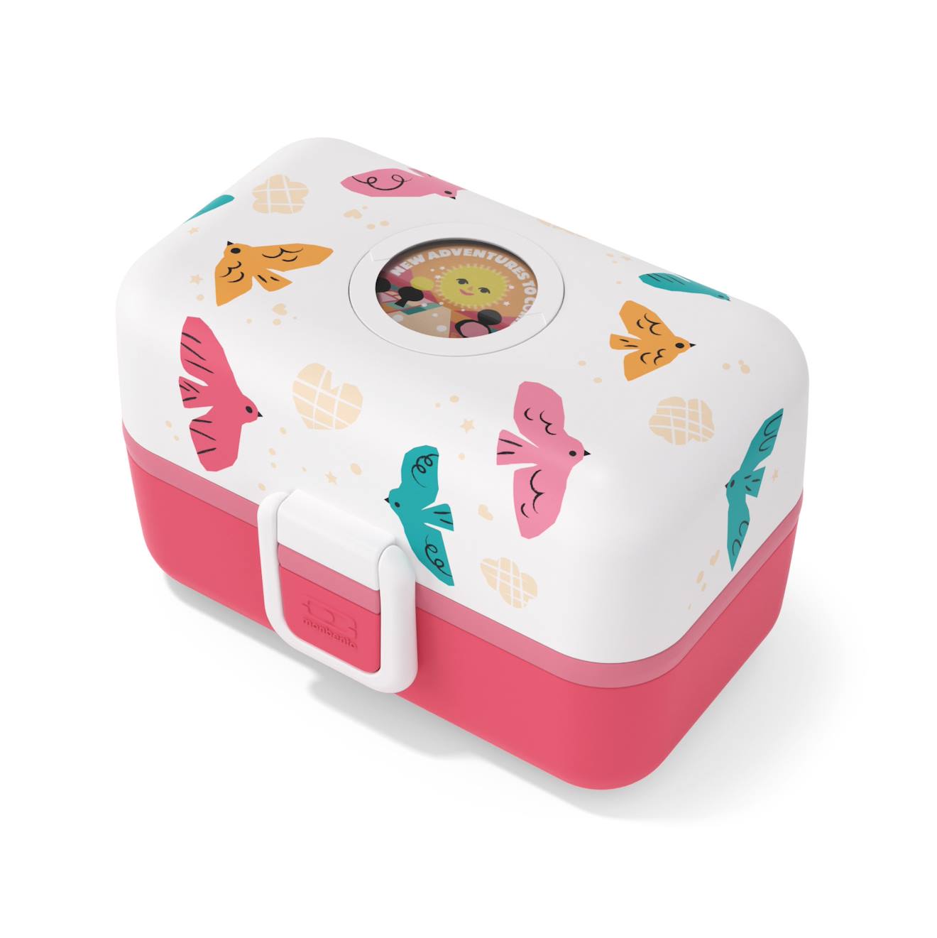 Monbento - Lunch Box À Compartiments 800ml Tresor Rose Birds